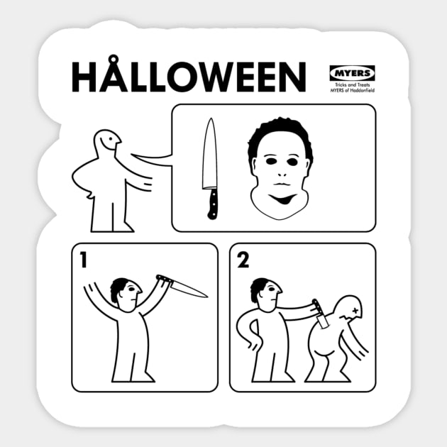 Halloween Instructions Sticker by RobGo